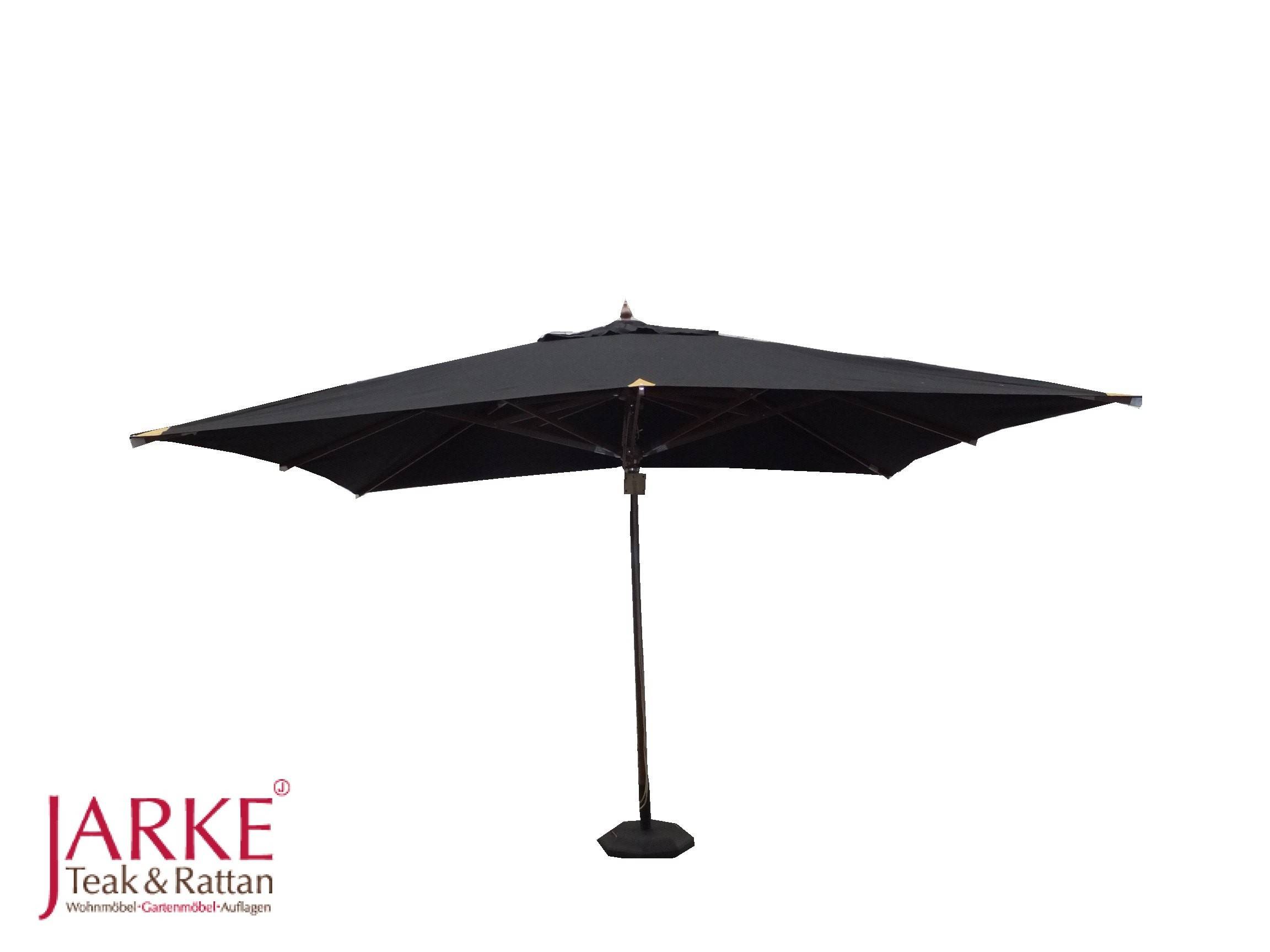 Sonnenschirm XXL, 3 x 4 m, Schwarz