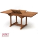 Eckiger Teak Ausziehtisch