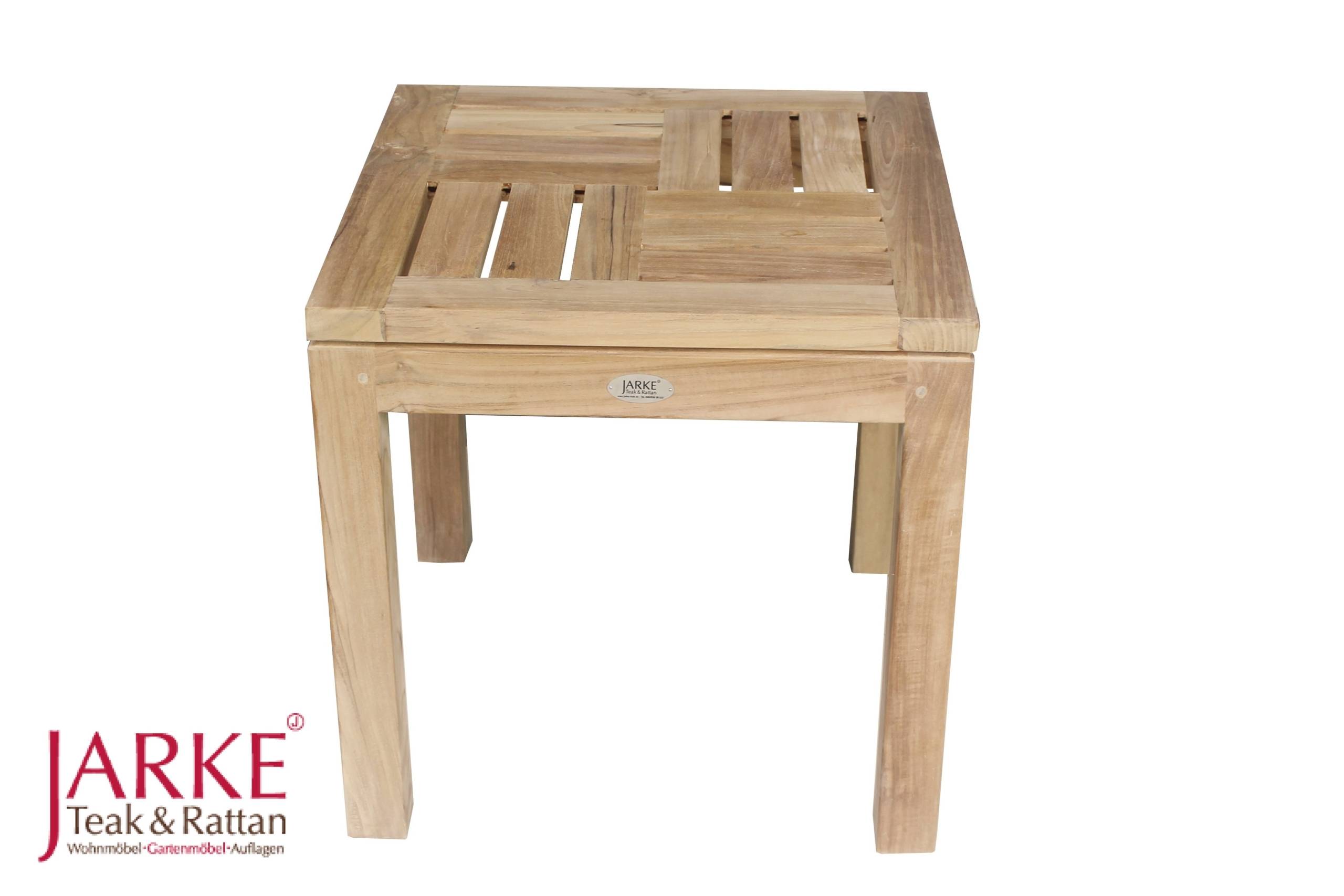 Teak Beistelltisch "Kai", 50 x 50 cm – Bild 4