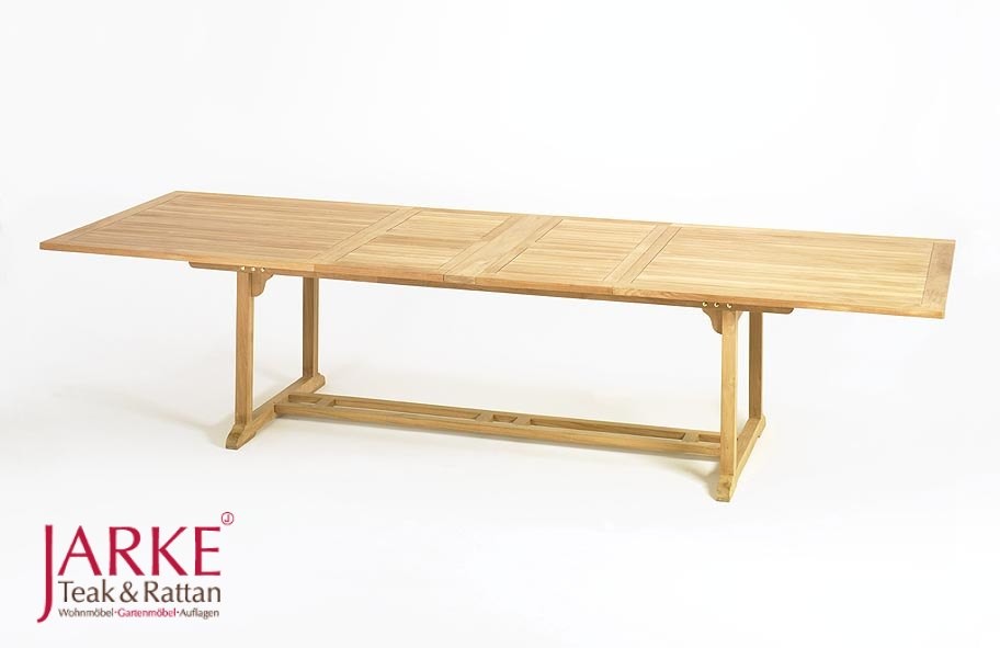 XL Teak Ausziehtisch, mit 2 Platten zum Vergrößern