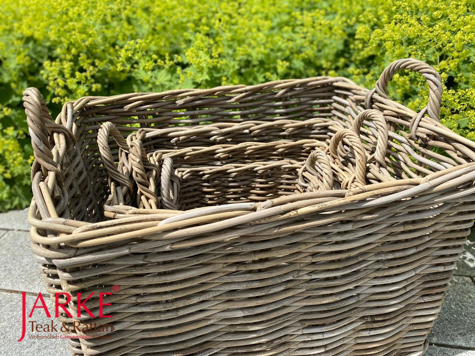 Rechteckiger Rattan Korb in 5 Größen