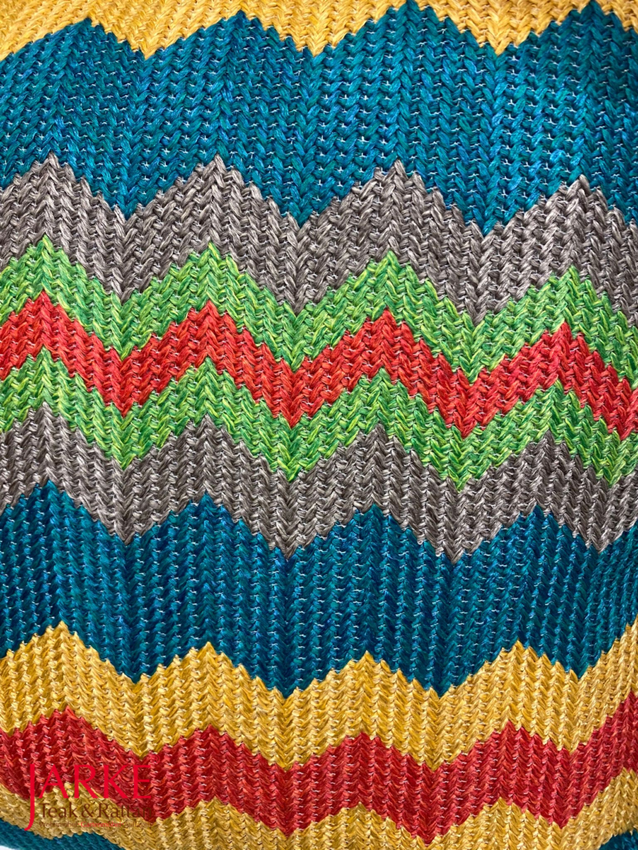 Outdoor Kissen mit ZickZackmuster