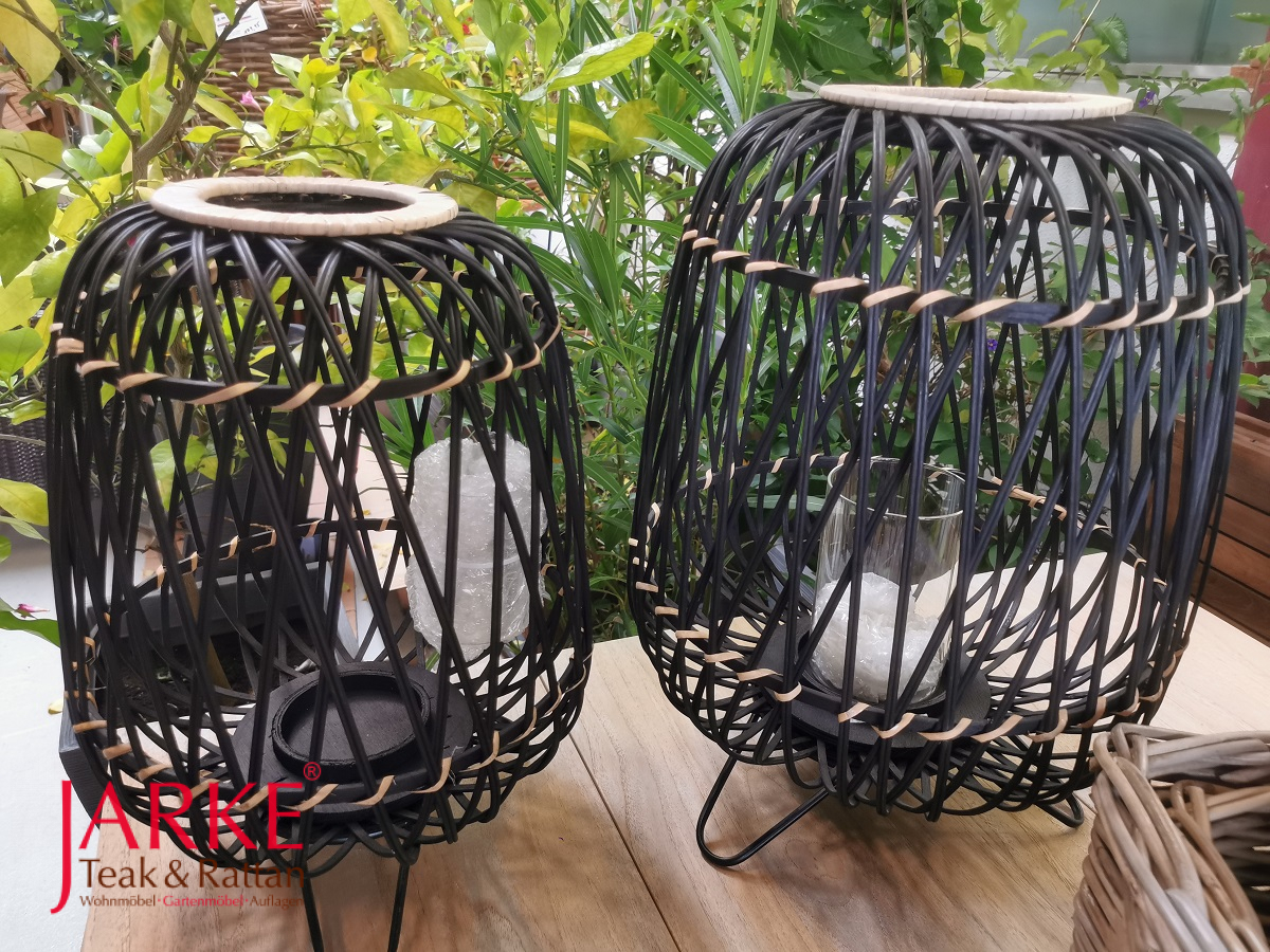 Stimmungsvolle Windlichter, Schwarz