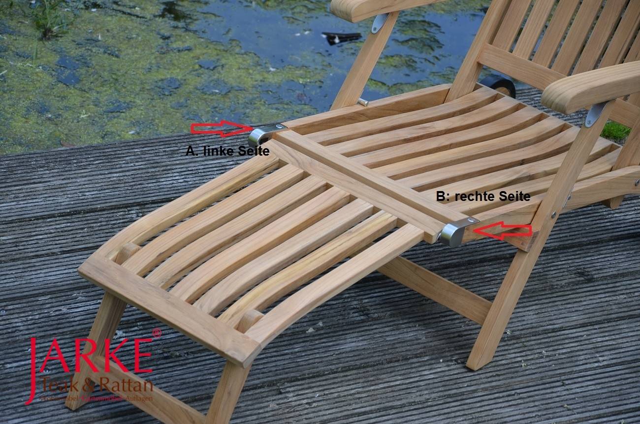 Deckchair Fußteilhalterung