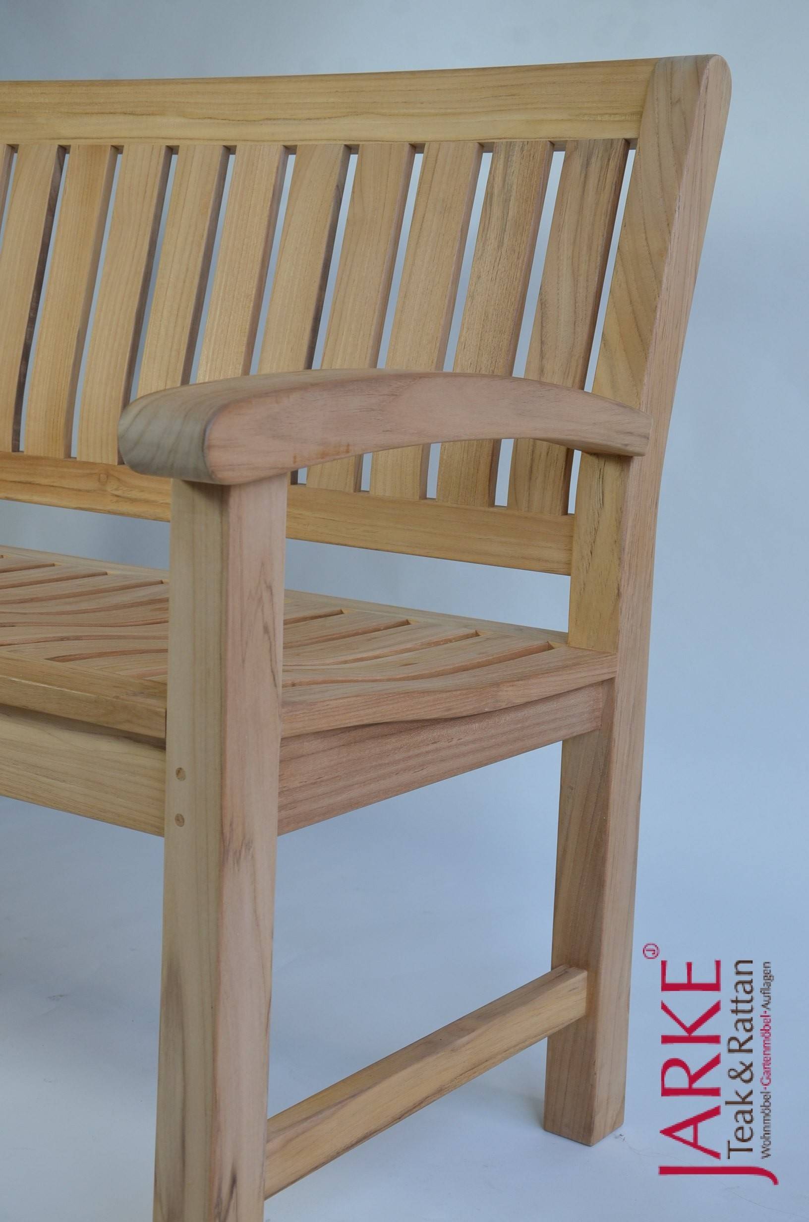 Massiv Teak Bank ergonomisch