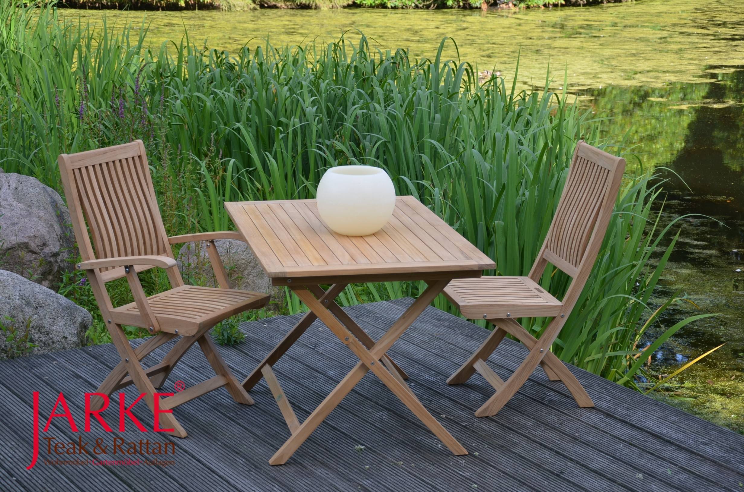 Teak Klapptisch Premium 150 x 80 cm – Bild 5