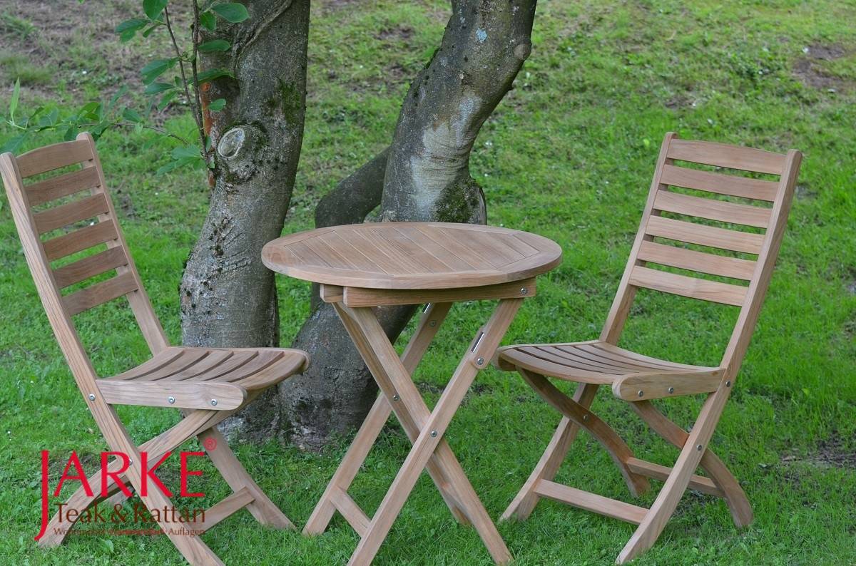 Teak Klappstuhl Louis mit und ohne Armlehne