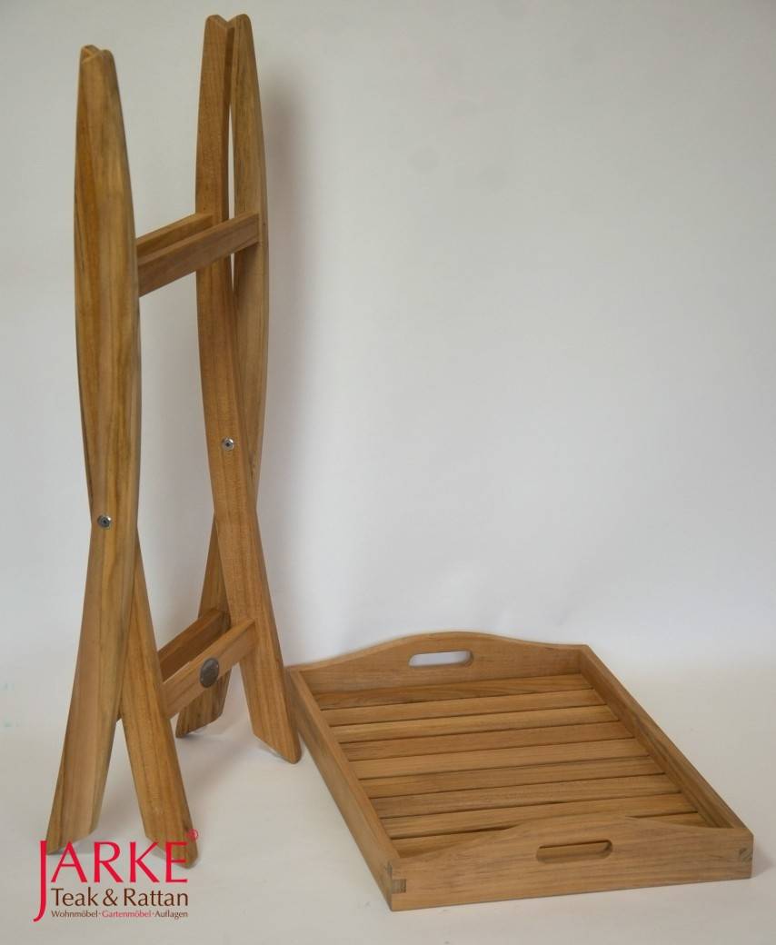 Teak Tabletttisch