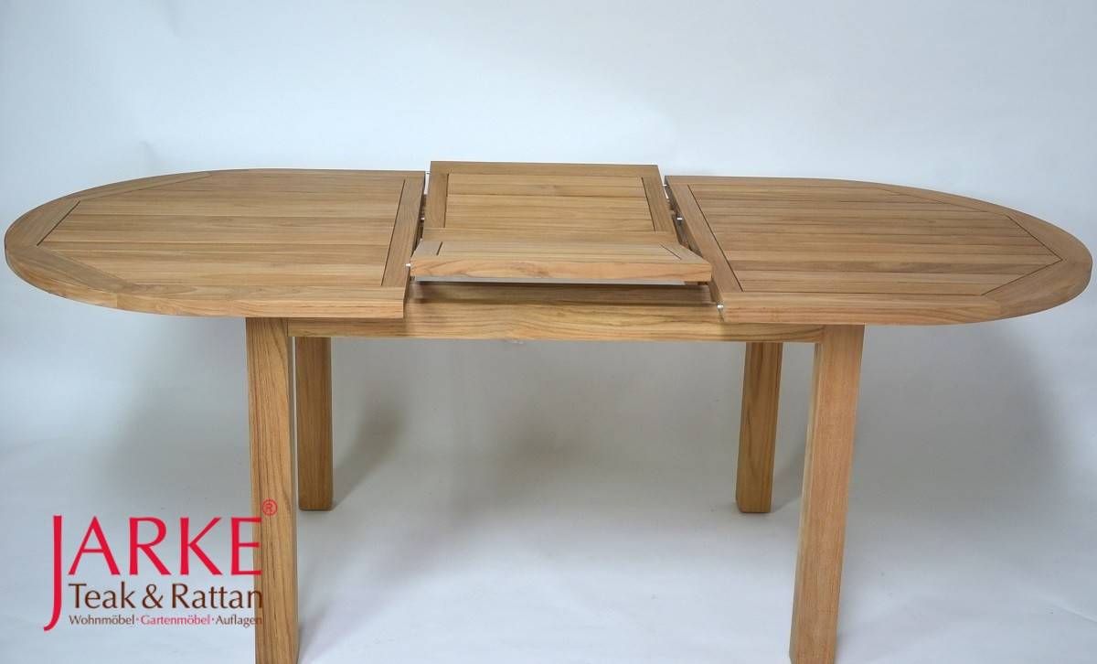 Premium Teak Ausziehtisch Kernholz