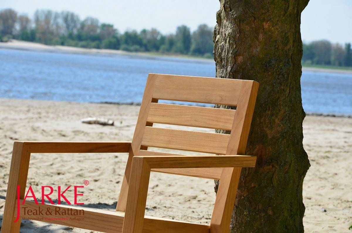 Teak Stapelstuhl