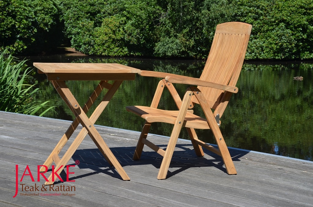 Teak Klapptisch 80 x 80 cm