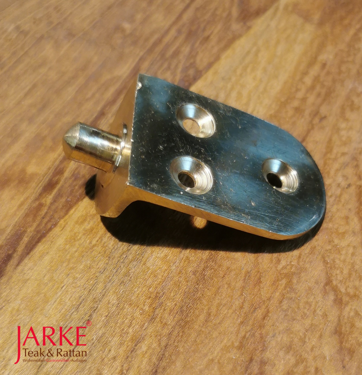 Deckchair Fußteilhalterung; über 80 unterschiedliche Ersatzteile für Gartenmöbel aus Messing oder Edelstahl