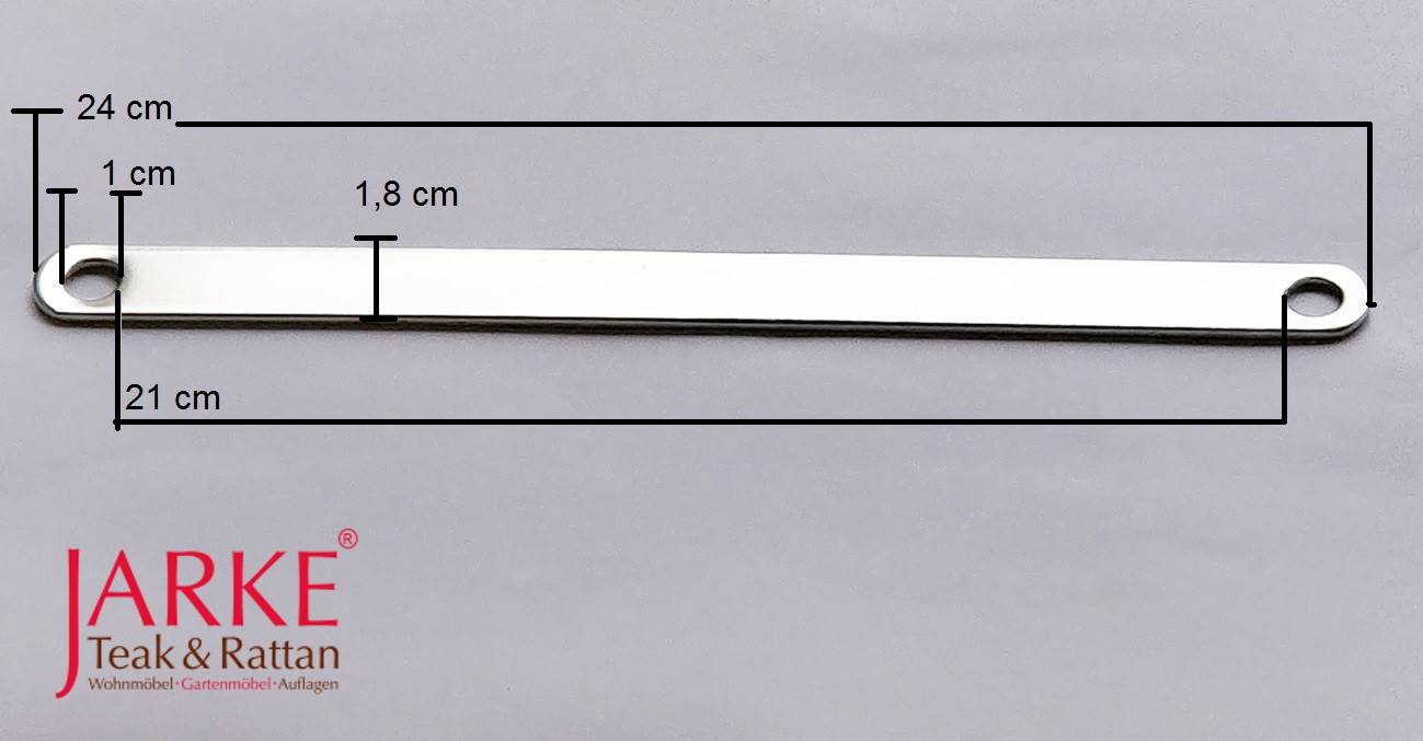 Edelstahl Stange für Klappstühle