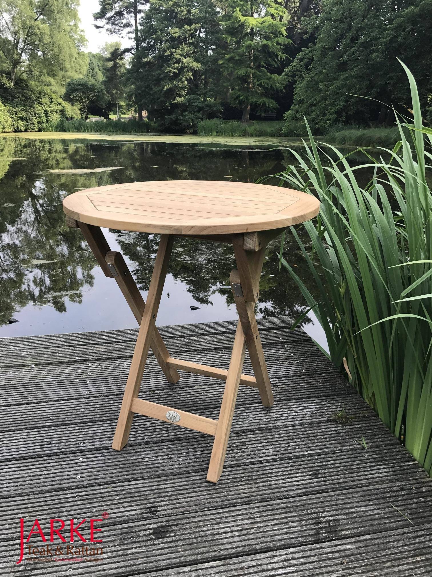 Teak Klapptisch rund 70 cm