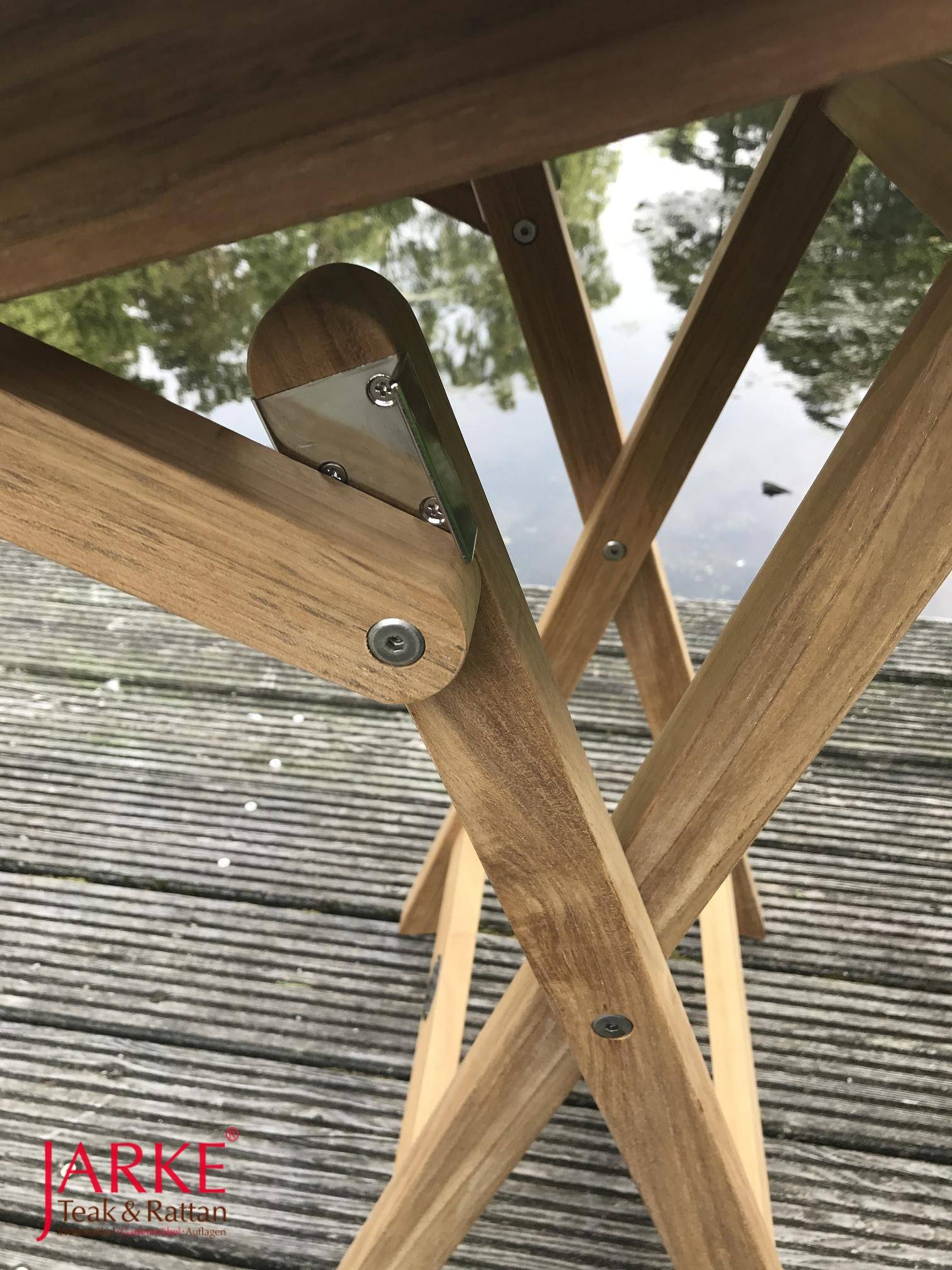 Teak Klapptisch rund 90 cm