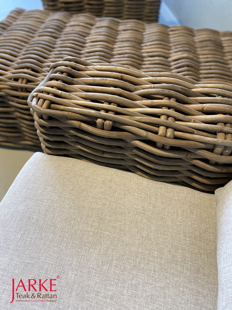 Extra breiter Sessel aus Rattan-Kubu