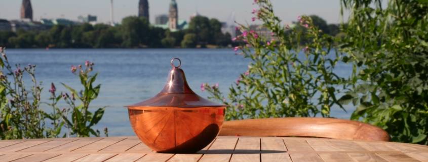Kupfer Fackel für Tisch