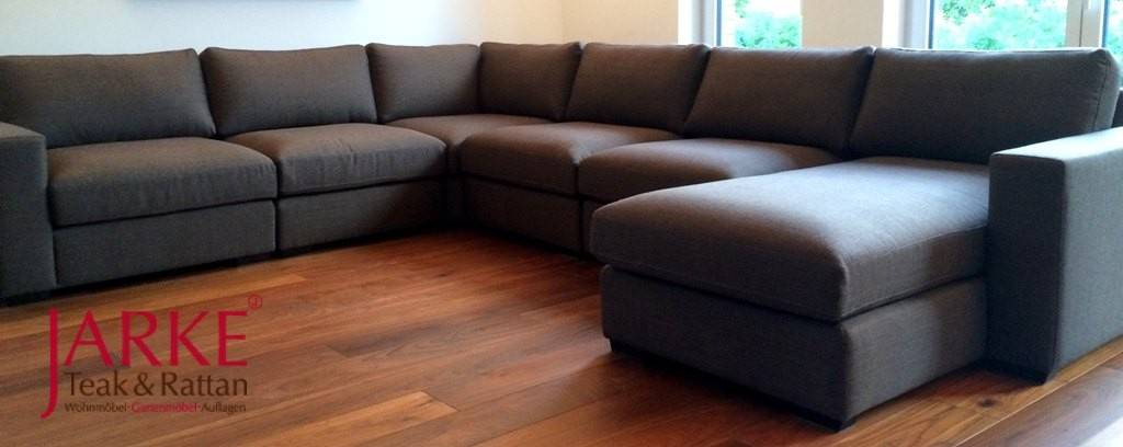 Sofa Eckgarnitur braun