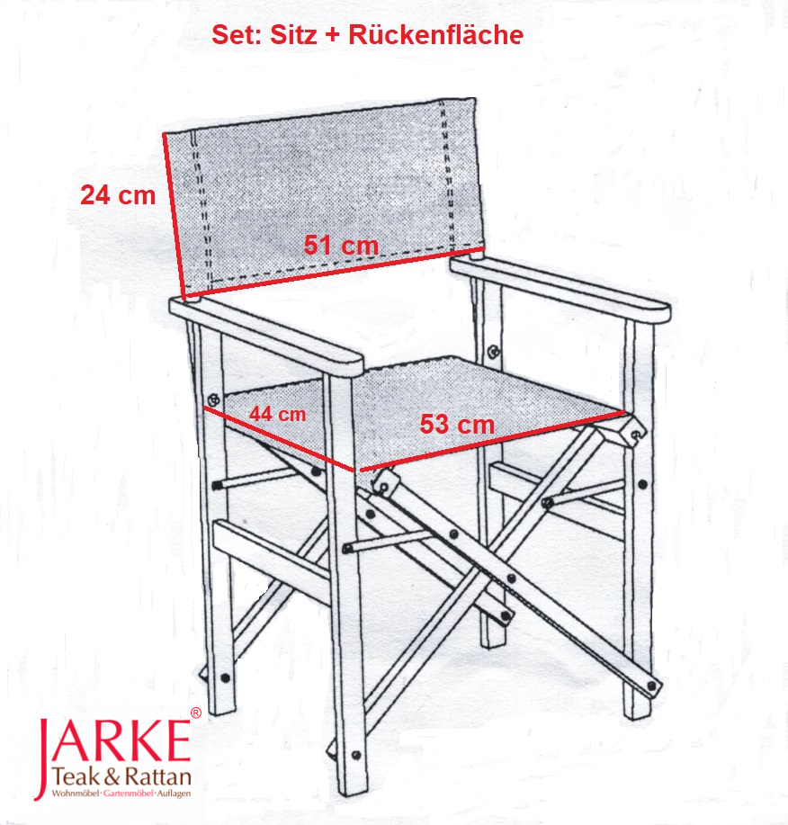 Ersatzstoff Regiestuhl Polyester