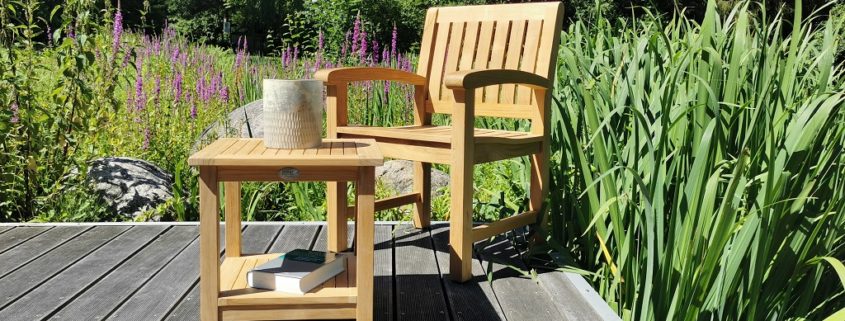 Teak Angulia Sessel ergonomischer Teak Sessel