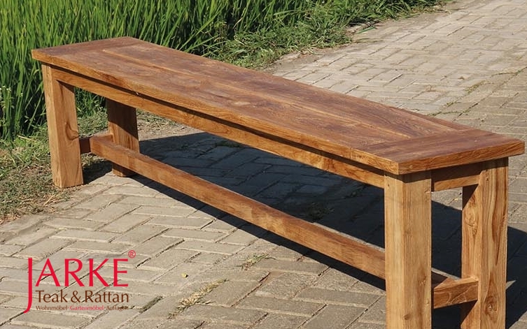 Teak Bank Old Teak ohne Armlehnen
