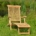Premium Teak Deckchair "Elbe" mit abnehmbaren Fußteil
