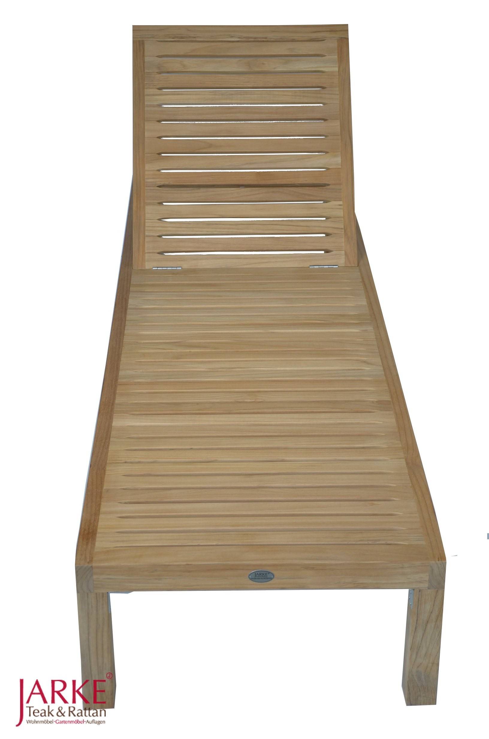 Moderne Liege aus Teak Kernholz