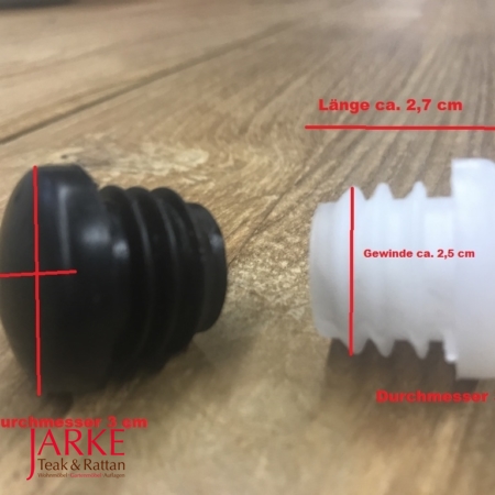 Silikongleiter, die für die Beine von Rattan oder Flechtstühle geeignet sind. Rund + eckig.